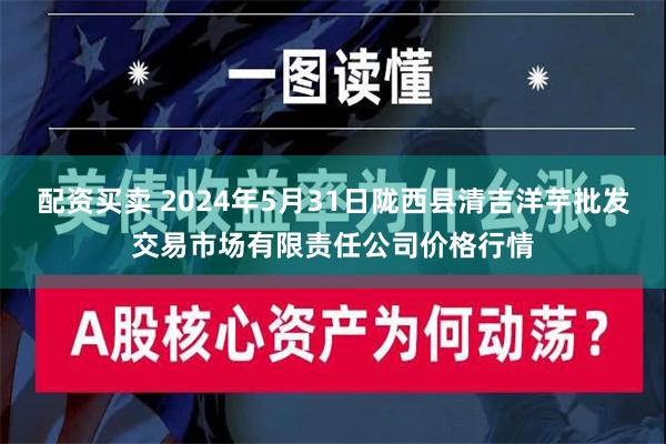 配资买卖 2024年5月31日陇西县清吉洋芋批发交易市场有限责任公司价格行情