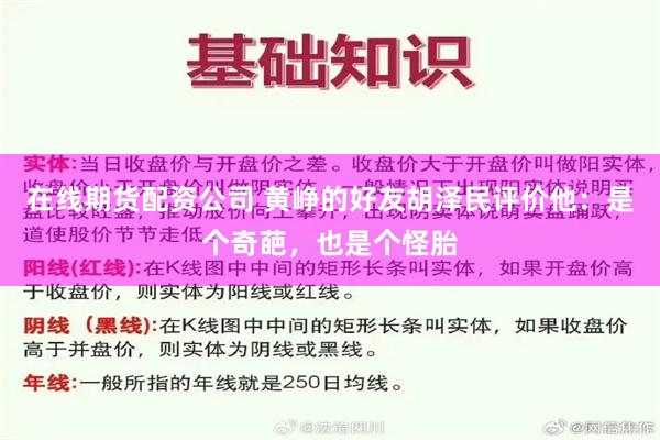 在线期货配资公司 黄峥的好友胡泽民评价他：是个奇葩，也是个怪胎