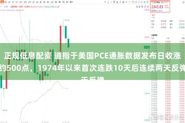 正规低息配资 道指于美国PCE通胀数据发布日收涨约500点，1974年以来首次连跌10天后连续两天反弹