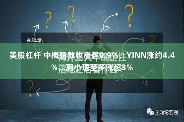 美股杠杆 中概指数收涨超0.9%，YINN涨约4.4%，蔚小理至多涨超3%